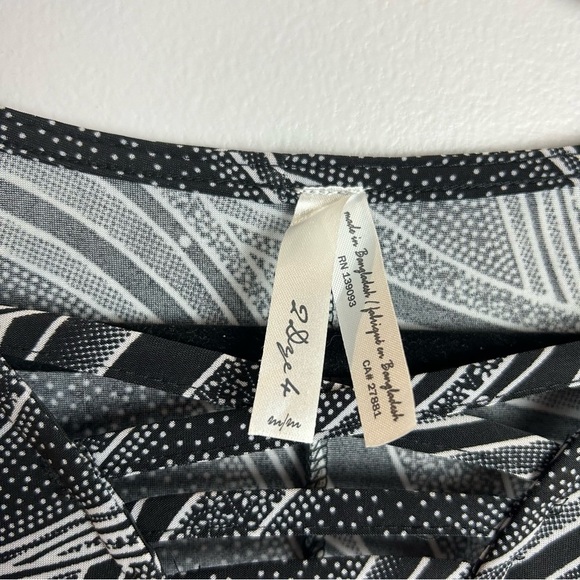 2 Dye 4 Sleeveless Black and White Maxi Dress Size Medium - Picture 7 of 13